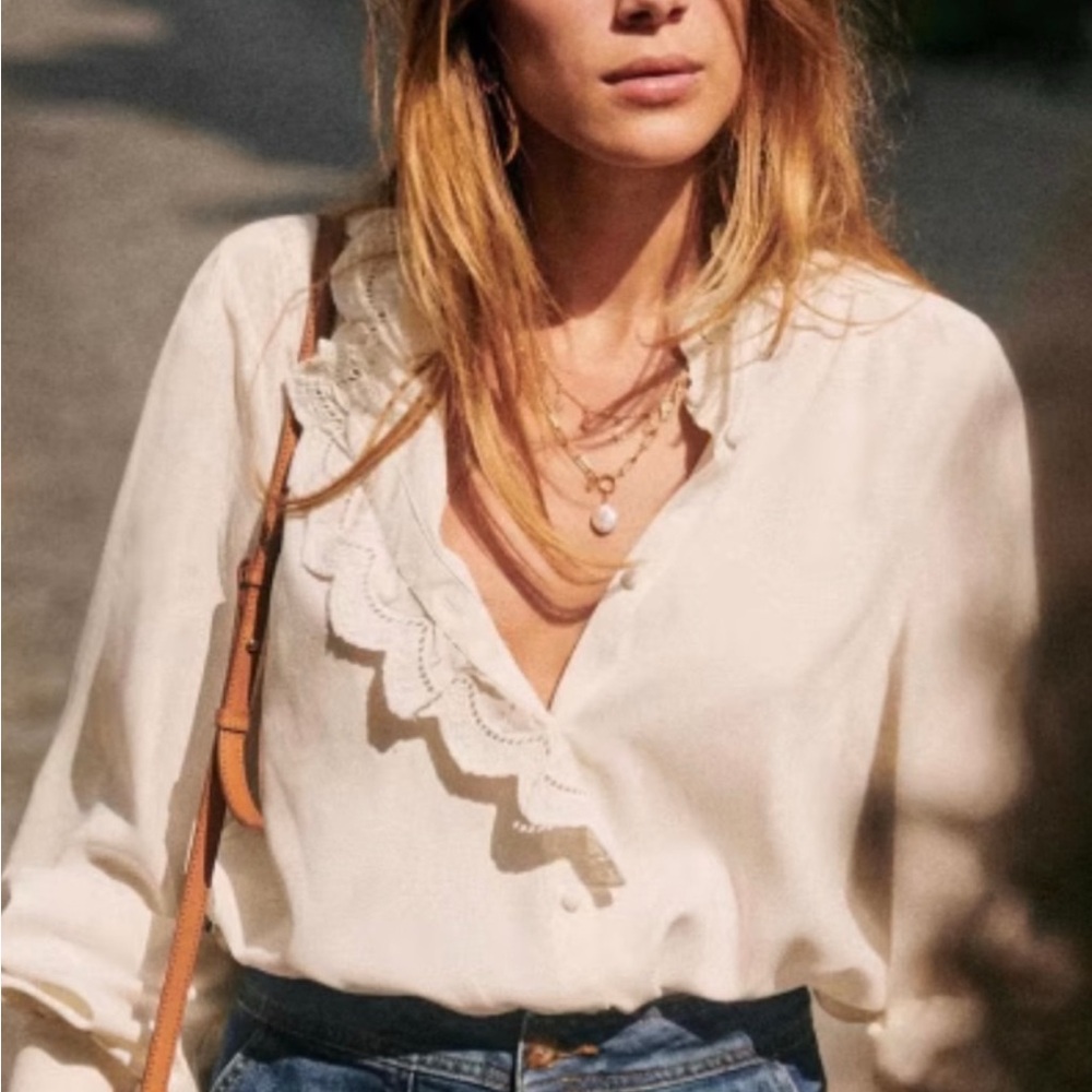 NWT Sezane Chloe Shirt